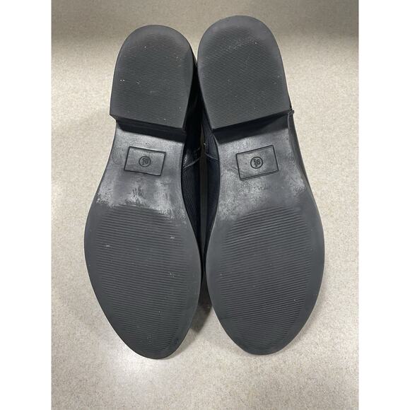 American Rag AR Jolene Ankle Boot Women's Sz 9.5 Black Leather Zip Block Heel - Picture 7 of 10